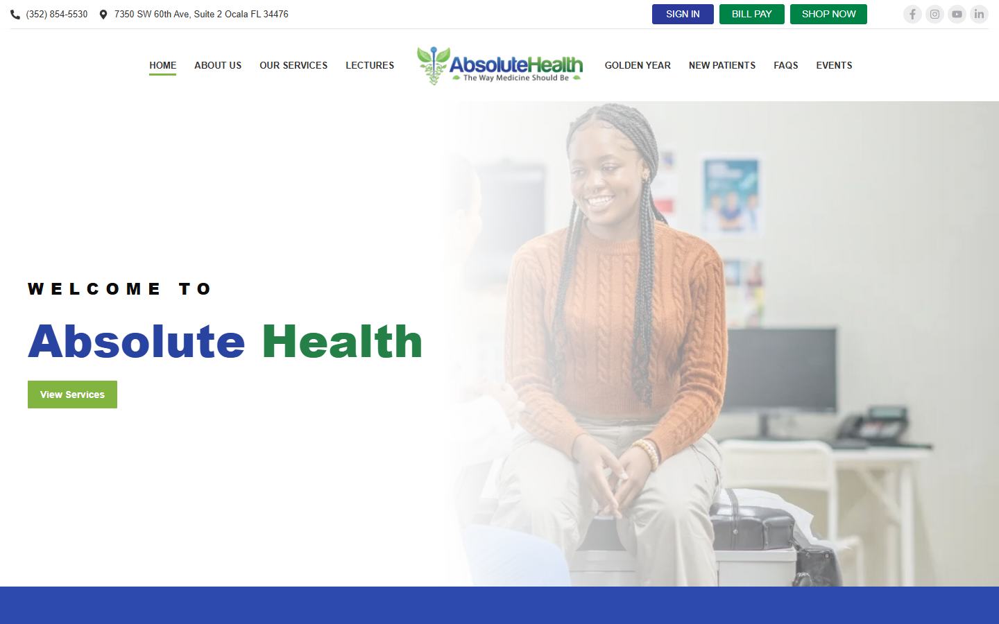 Absolute Health Ocala digital project preview