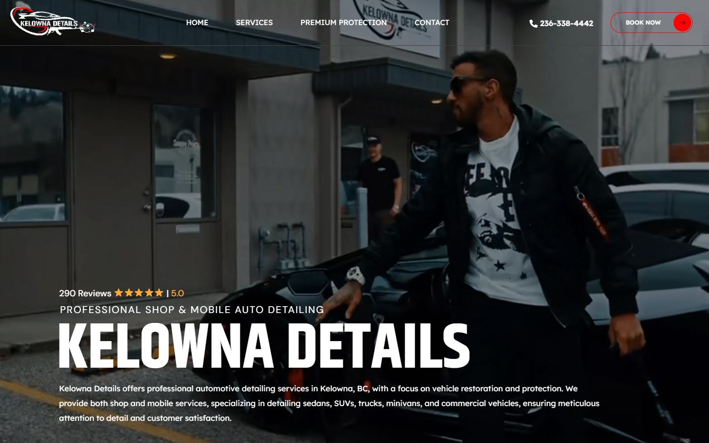 Kelowna Details website project reference