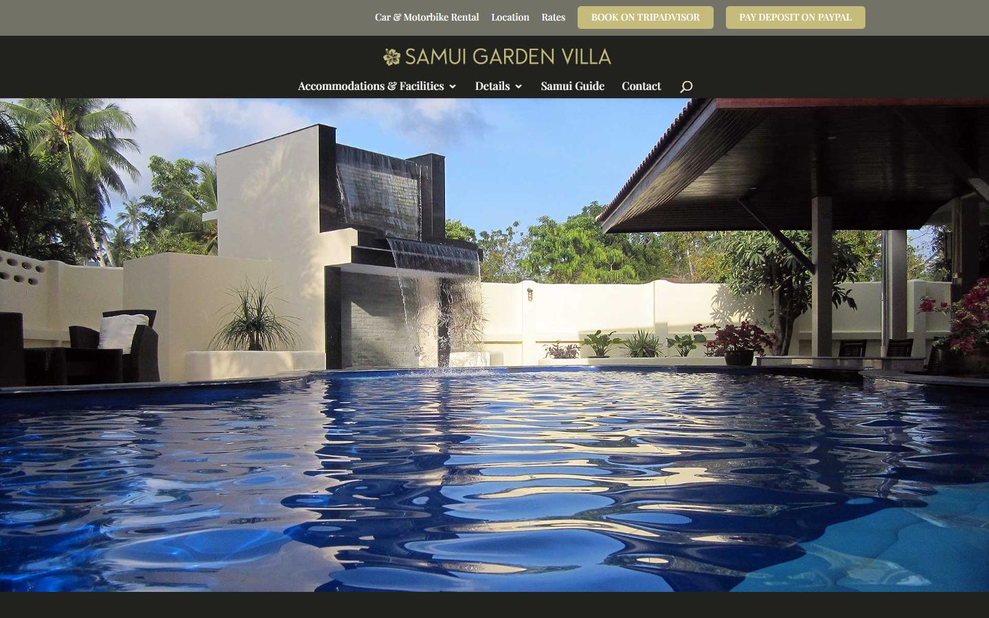 Samui Garden Villa website project reference